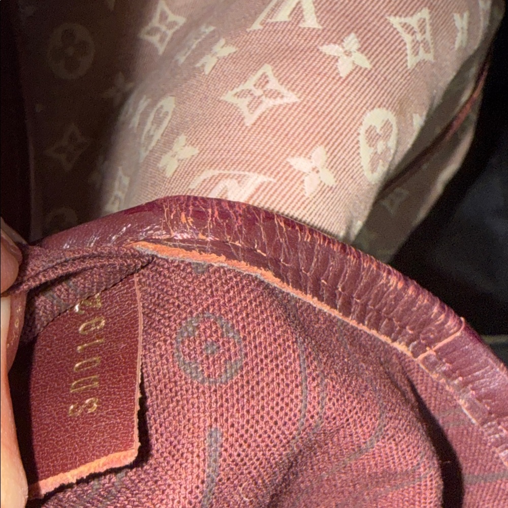 Louis Vuitton Pink & Brown mini Lin neverfull MM Monogram SEPHIA Tote IDYLLE - Picture 17 of 17